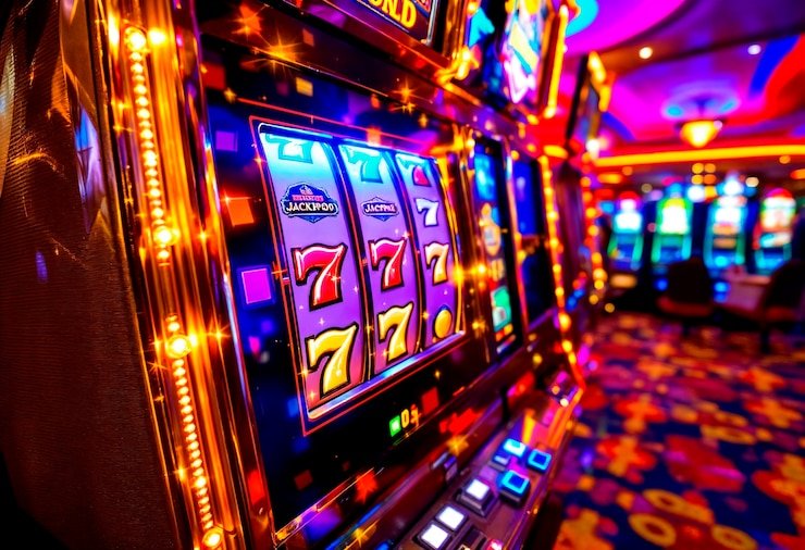 Antarmuka Caribbean Stud Poker di merdeka138 menampilkan kartu dealer dan pemain dalam tampilan layar penuh